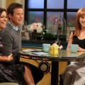 Kit Hoover and Billy Bush chat with Kathy Griffin on Access Hollywood Live on April 19, 2012