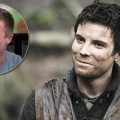 Joe Dempsie as Gendry in ‘Game of Thrones,’ and at Access Hollywood (inset)