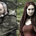 Liam Cunningham as Davos Seaworth, Carice van Houten as Melisandre in ‘Game of Thrones’ Season 2