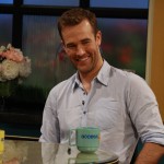 ‘Don’t Trust the B---- in Apartment 23’ star James Van Der Beek is all smiles on the set of Access Hollywood Live on May 2, 2012