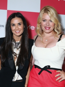 Demi Moore and Amanda de Cadenet are seen at InStyle’s celebration and the launch of ‘The Conversation with Amanda De Cadenet’ at a private residence in Beverly Hills, Calif. on April 17, 2012