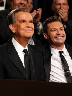 Dick Clark and Ryan Seacrest attend the 37th Annual Daytime Entertainment Emmy Awards held at the Las Vegas Hilton in Las Vegas on June 27, 2010 