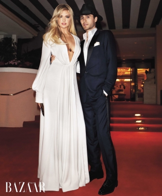 Kate Upton with Jared Leto in Harper’s Bazaar, 2012