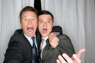 Billy Bush and Josh Hutcherson joke around at CinemaCon 2012 in Las Vegas, Nevada on April 26, 2012 