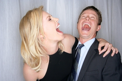 Charlize Theron and Billy Bush exchange a laugh at CinemaCon 2012 in Las Vegas, Nevada on April 26, 2012 Charlize Theron and Billy Bush exchange a laugh at CinemaCon 2012 in Las Vegas, Nevada on April 26, 2012 