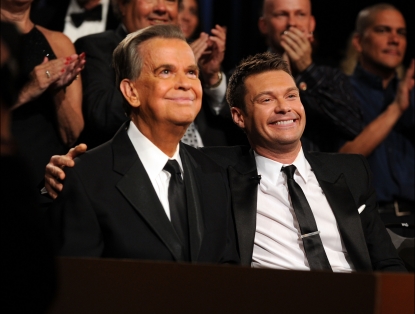 Dick Clark and Ryan Seacrest attend the 37th Annual Daytime Entertainment Emmy Awards held at the Las Vegas Hilton in Las Vegas on June 27, 2010 