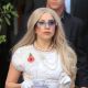 Lady Gaga Seen leaving her hotel holding a tea cup en route to the X Factor Studios in London on November 13, 2011 
