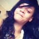 Rihanna seen without makeup on Twitter on April 26, 2012