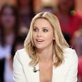 Charlize Theron takes part in the TV show ‘Le grand journal’ on a set of French TV Canal+, Paris, on May 9, 2012