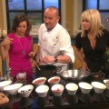 Chef Ashley James cooks with Kit Hoover and guest Suzanne Somers on Access Hollywood Live