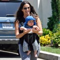 Alanis Morissette and son Ever Imre Morissette-Treadway are seen in Brentwood, Calif., on August 18, 2011
