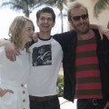 Emma Stone, Andrew Garfield and Rhys Ifans attend ‘The Amazing Spiderman’ photo call at Summer of Sony 4 Spring Edition held at the Ritz Carlton Hotel in Cancun, Mexico on April 16, 2012 