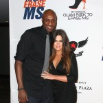 Lamar Odom and Khloe Kardashian attend the 19th Annual Race To Erase MS - ‘Glam Rock To Erase MS’ event at the Hyatt Regency Century Plaza in Century City, Calif., on May 18, 2012
