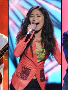 Phillip Phillips, Jessica Sanchez and Joshua Ledet