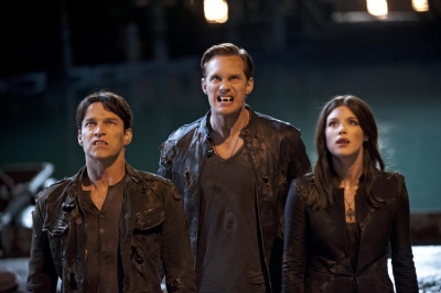 Stephen Moyer, Alexander Skarsgard and Lucy Griffiths in ‘True Blood’ Season 5