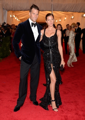 Tom Brady and Gisele Bundchen step out at the ‘Schiaparelli And Prada: Impossible Conversations’ Costume Institute Gala at the Metropolitan Museum of Art in New York City on May 7, 2012