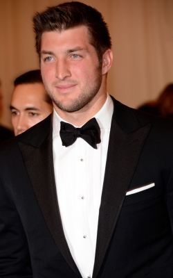 Tim Tebow steps out at the ‘Schiaparelli And Prada: Impossible Conversations’ Costume Institute Gala at the Metropolitan Museum of Art in New York City on May 7, 2012