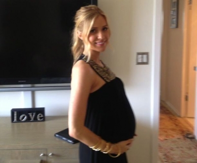 Kristin Cavallari is seen preparing for her baby shower in Los Angeles on May 19, 2012