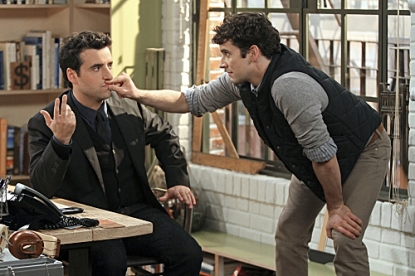 David Krumholtz as Joe, and Michael Urie as Louis in ‘Partners,’ airing Mondays at 8:30 on CBS in Fall 2012