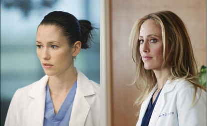 Chyler Leigh and Kim Raver as seen on ‘Grey’s Anatomy’