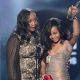 Pat Houston and Bobbi Kristina Houston-Brown accept the Millennium Award on behalf of Whitney Houston onstage at the 2012 Billboard Music Awards held at the MGM Grand Garden Arena in Las Vegas, Nevada on May 20, 2012