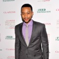 John Legend arrives at The Clarins Million Meals Concert Benefiting FEED Foundationat Alice Tully Hall in New York City on May 30, 2012