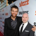 Liam McIntyre and Steven S. DeKnight attend the Starz celebration of Kirk Douglas and the impact of ‘Spartacus’ at Leonard H. Goldenson Theatreon, Hollywood, May 31, 2012