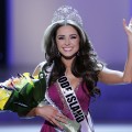 Miss Rhode Island USA Olivia Culpo waves to the crowd after winning the 2012 Miss USA pageant at the Planet Hollywood Resort & Casino in Las Vegas on June 3, 2012