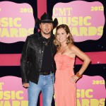 Jason Aldean and Jessica Aldean arrive at the 2012 CMT Music Awards at the Bridgestone Arena in Nashville on June 6, 2012 