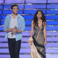 Phillip Phillips and Jessica Sanchez take the stage on Night 1 of the ‘American Idol’ Season 11 final, May 22, 2012
