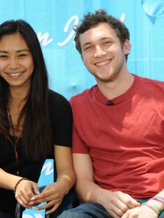 Jessica Sanchez and Phillip Phillips take questions from reporters ahead of the ‘American Idol’ Season 11 final, May 21, 2012