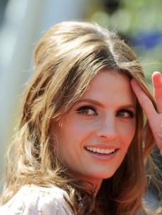 Stana Katic arrives at 62nd Primetime Creative Arts Emmy Awards at the Nokia Theatre L.A. Live in Los Angeles on August 21, 2010