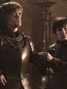 Peter Dinklage as Tyrion Lannister and Daniel Portman as Podrick Payne in HBO’s ‘Game of Thrones’ Season 2