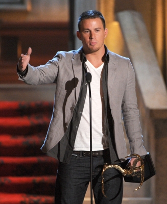 Channing Tatum speaks at Spike TV’s 6th Annual ‘Guys Choice Awards’ at Sony Pictures Studios in Culver City, Calif., on June 2, 2012
