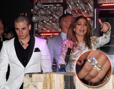 Casper Smart and Jennifer Lopez celebrate the launch of her new single, ‘Goin’ In’ at Hyde Bellagio at the Bellagio May 27, 2012 in Las Vegas