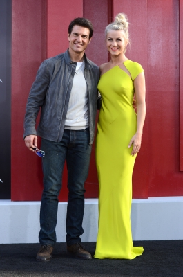 Tom Cruise and Julianne Hough arrive for the world premiere of the film ‘Rock of Ages’ in Hollywood on June 8, 2012