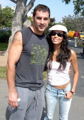 Tyler Christopher & Eva Longoria at the ‘Best Friends’ Super Pet Adoption Festival at La Brea Tar Pits in Los Angeles, California on October 5, 2003