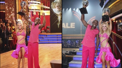 Donald Driver and Peta Murgatroyd celebrate winning ‘Dancing with the Stars’ Season 14, May 22, 2012