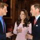Catherine, Duchess of Cambridge and Prince William, Duke of Cambridge speak to Prince Harry during a reception at Windsor Castle in Windsor, England Catherine, Duchess of Cambridge and Prince William, Duke of Cambridge speak to Prince Harry during a reception in the Waterloo Chamber, before the Lunch For Sovereign Monarchs at Windsor Castle, on May 18, 2012
