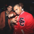 Drake and Chris Brown visit Greenhouse in New York City on August 24, 2010