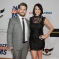Jack Osbourne and Lisa Stelly arrive at the 19th Annual Race To Erase MS Event at the Hyatt Regency Century Plaza, Century City, Calif., on May 18, 2012