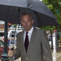 Kevin Costner departs at the end of the day at the U.S. District Court Eastern District Of Louisiana, New Orleans, on June 14, 2012