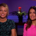 Blake Lively and Salma Hayek talk ‘Savages’ with Access Hollywood, June 15, 2012