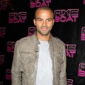 Tony Parker attends the Axe Boat Party Tour photocall on August 1, 2011 in Saint-Tropez, France