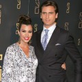 Kourtney Kardashian and Scott Disick attend the grand opening of RYU in New York City on April 23, 2012