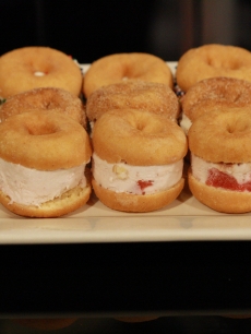 Ice cream donut sandwiches from Mark Addison for Father’s Day