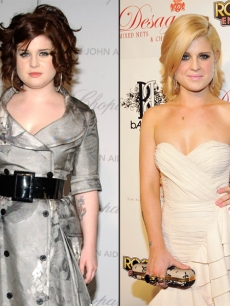 Kelly Osbourne in 2007 (left) and in 2010 (right)
