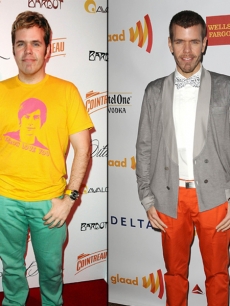 Perez Hilton in 2009 (left) and in 2012 (right)
