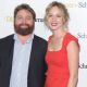 Zach Galifianakis and Quinn Lundberg attend the ‘Dinner For Schmucks’ premiere n New York City on July 19, 2010