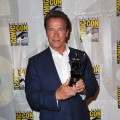 Arnold Schwarzenegger arrives at ‘The Expendables 2 Real American Heroes’ Panel during Comic-Con 2012 on July 12, 2012